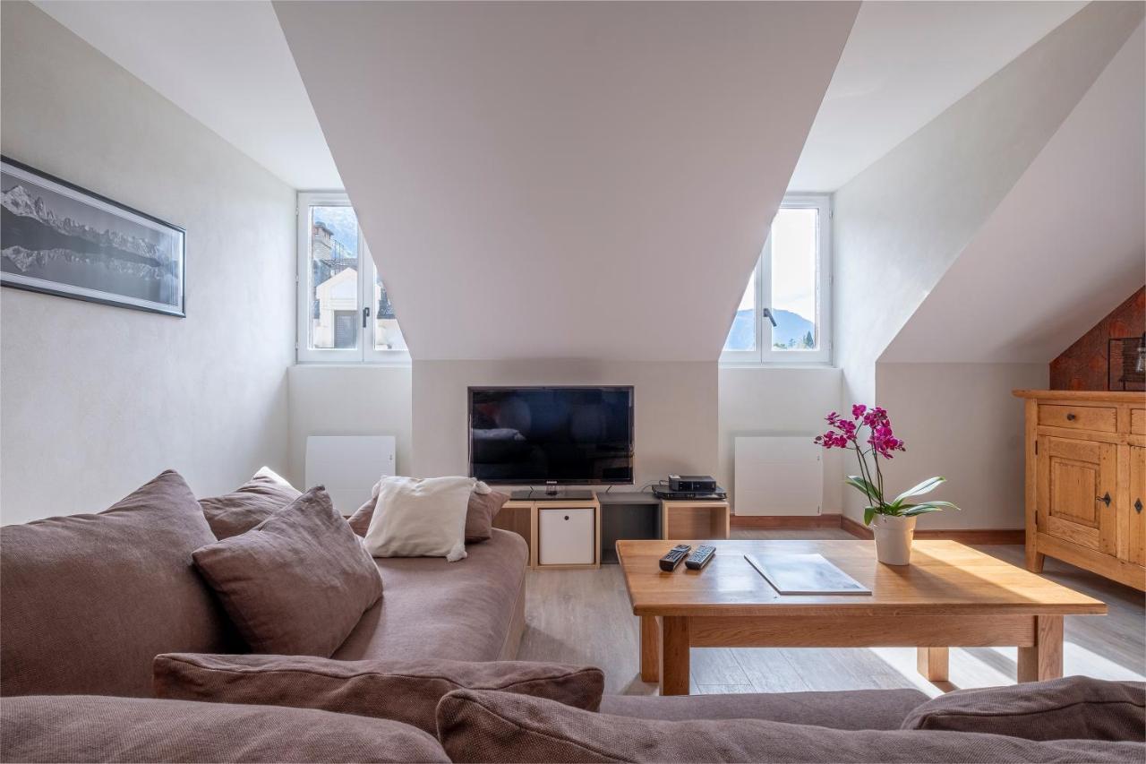 L'Appart 52, Magnifique Duplex En Plein Coeur De Chamonix-Mont-Blanc Luaran gambar
